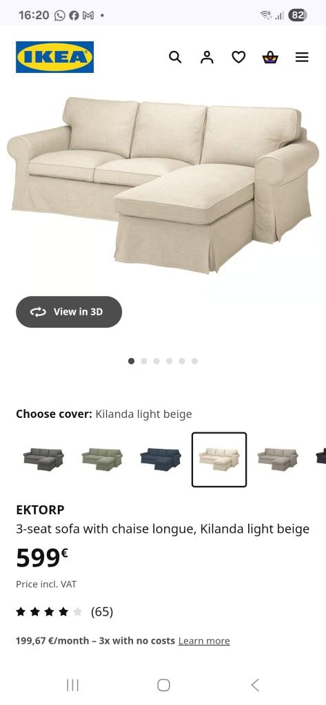 Sofá ektorp ikea