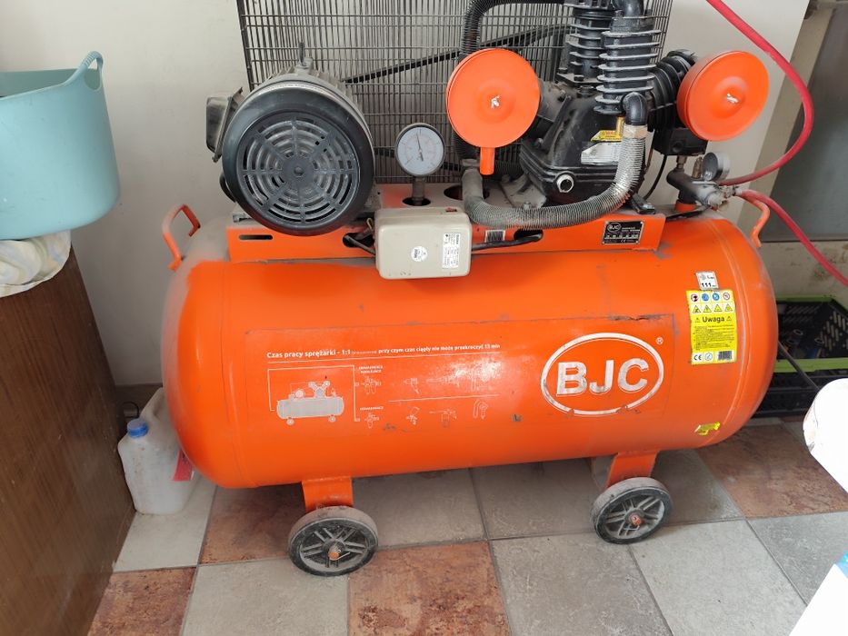 kompresor BJC 350l. Dodatkowa nowa sprężarka