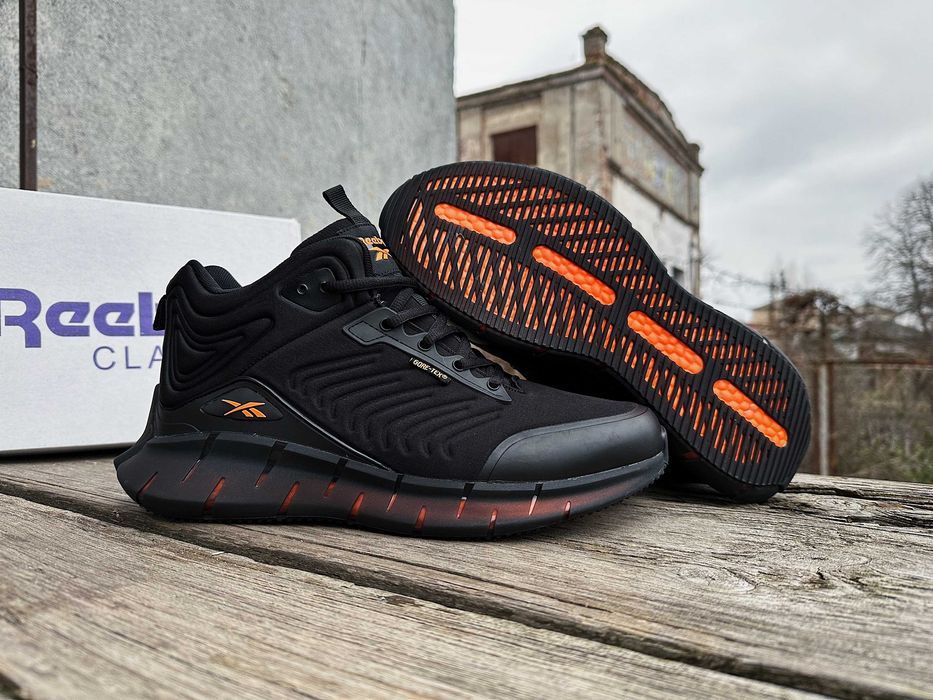 Мужские зимние кроссовки на меху Reebok Zig Kinetica gore-tex 3 цвета