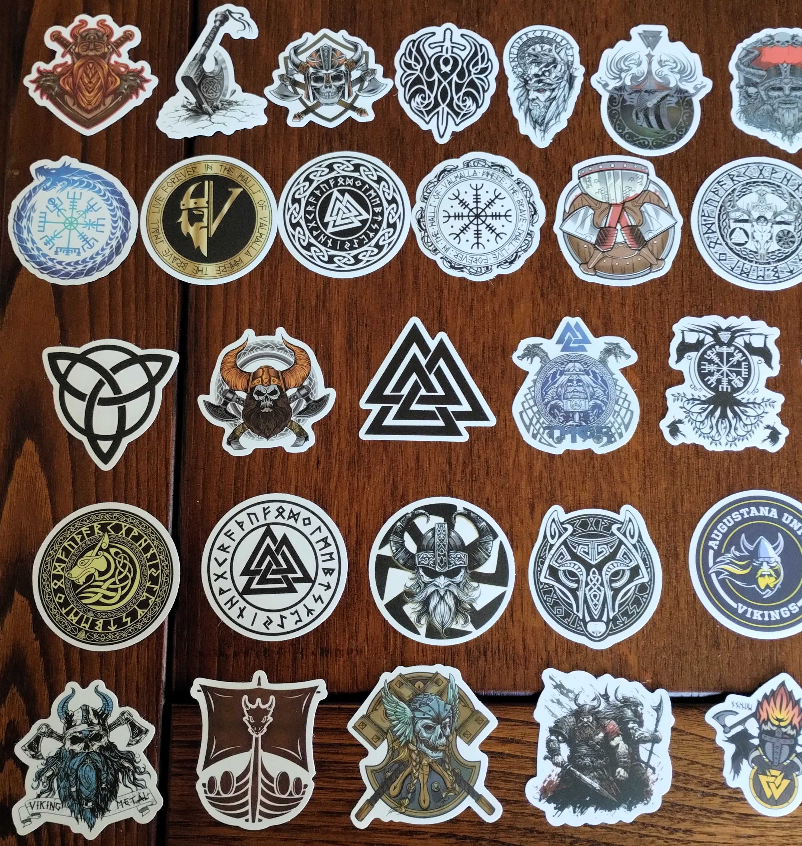 Conjunto 53 Autocolantes Vikings Coleção