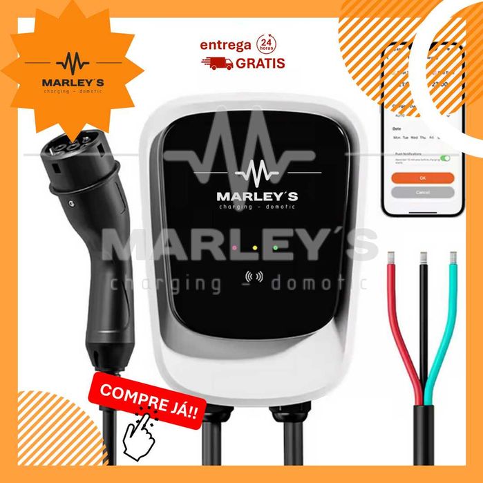 Wallbox Carregador - 7 kw - 32 A - APP e Cartões - Eletricos Hibridos