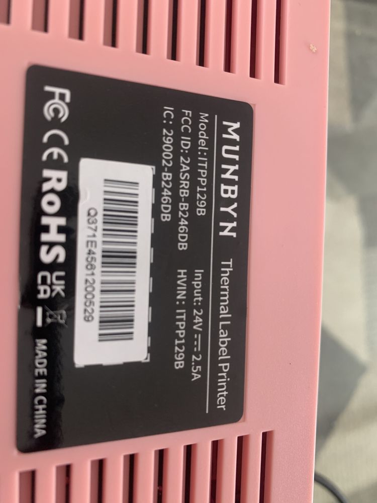 Termiczna Drukarka Etykiet MUNBYN ITPP129B USB + Bluetooth