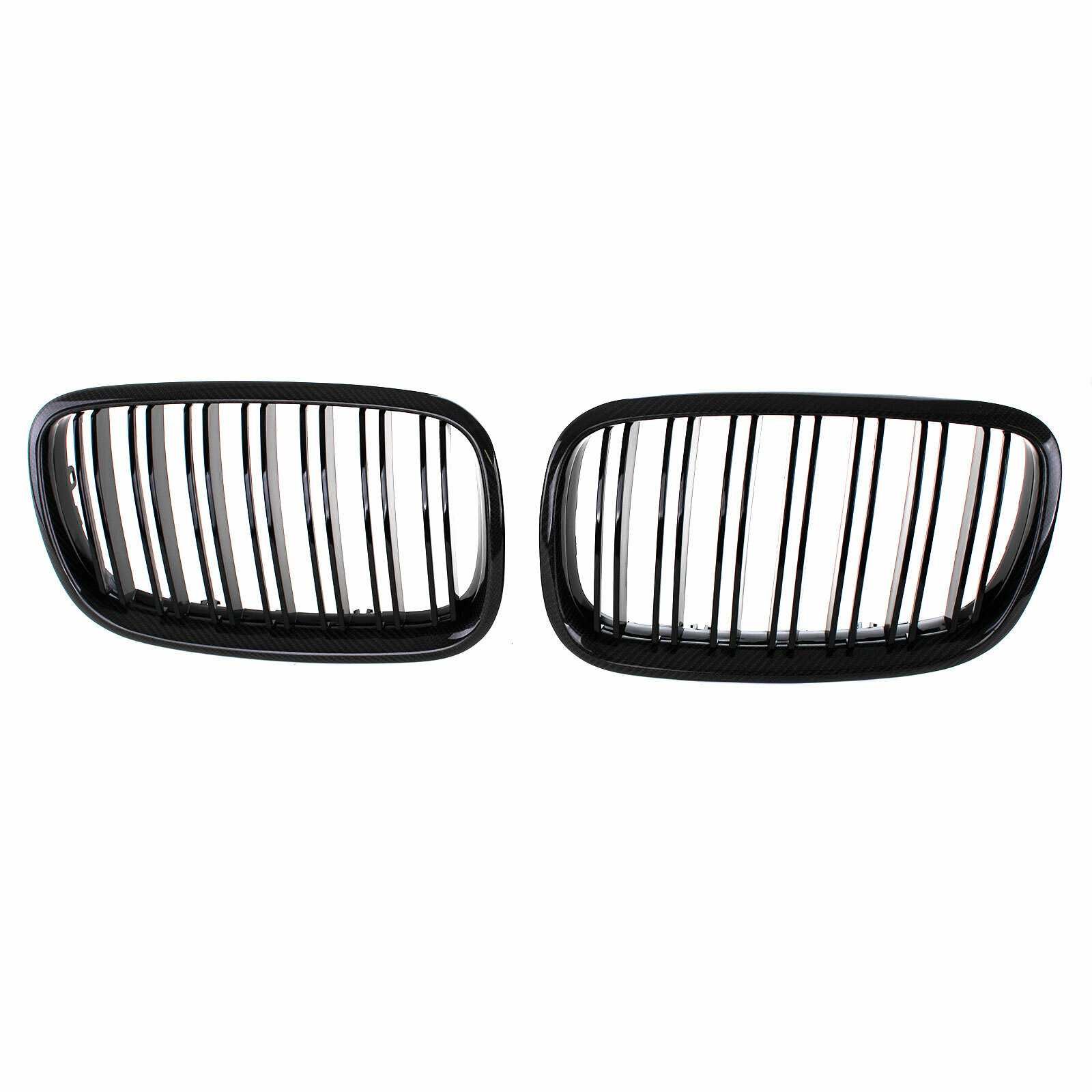 Grelha lâmina dupla desportiva preta BMW X5 E70 X6 E71 2006 a 2014