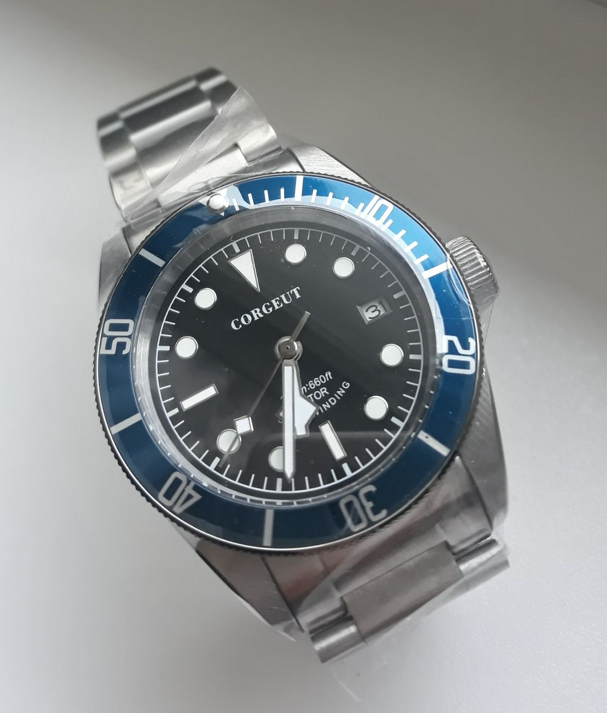 Zegarek męski Corgeut BB58 homage Tudor,San Martin