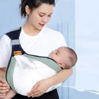 Сумка переноска для младенцев 0-36 месяцев, сетчатый тканевый слинг