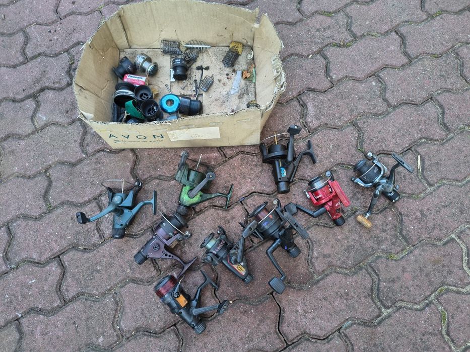 Zestaw kołowrotek Shimano,Dam,Abu, Mitchell