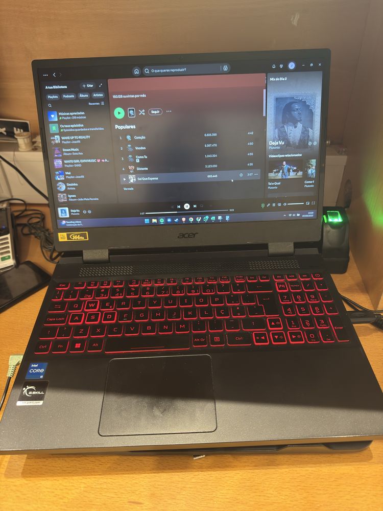 Portatil laptop Acer Nitro 32gb ram