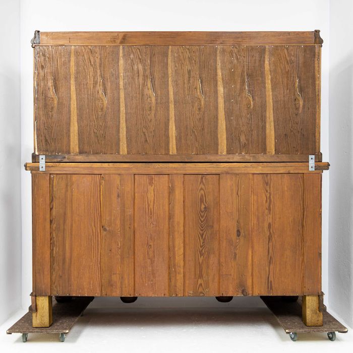 Stylowa jadalnia antyki kredens komoda okrągły stół 6 krzesła komplet