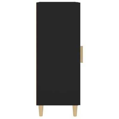 Szafka z drewna eukaliptusowego 34,5x34x90 cm czarna