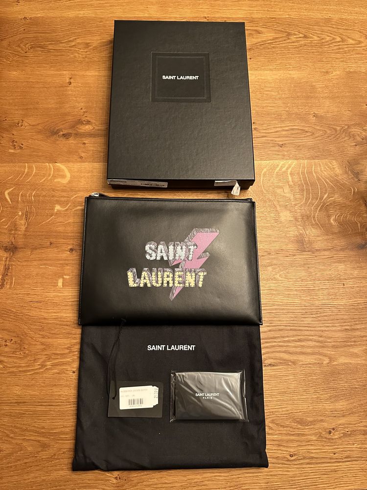 Saint Laurent skóra torba kopertówka Warszawa