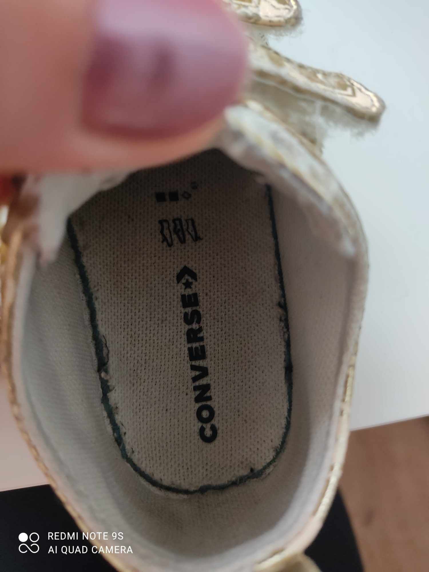 Buciki tenisówki trampki na rzepy Converse rozmiar 22