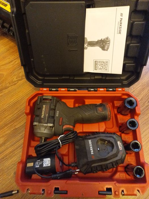 Klucz udarowy parkside 12v komplet