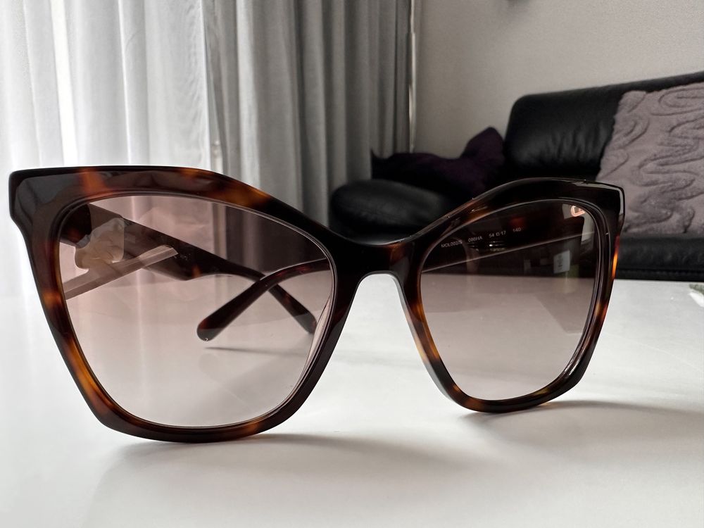 Okulary przeciwsłoneczne Moschino brązowe nowe oryginalne