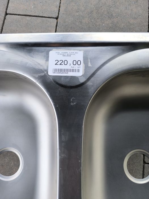 Zlewozmywak nierdzewny Kvadra