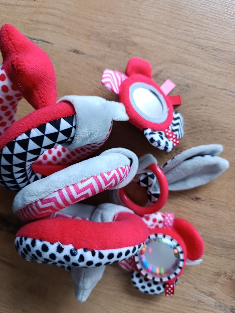 Zabawka zawieszka sensoryczna spirala kontrastowa