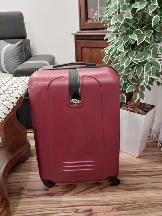Walizka na kółkach duża RGL bordowa
