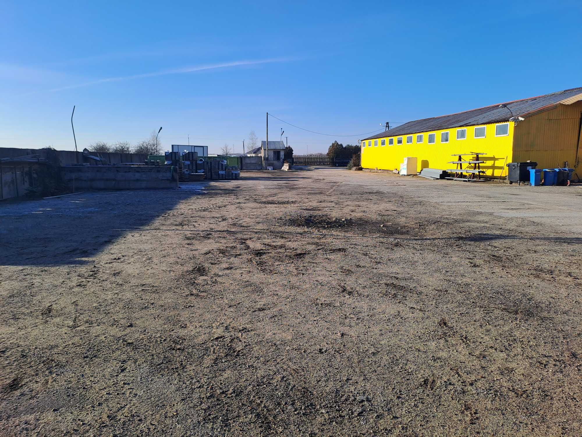 Wynajem Hali metalowej 30x12 plac  waga widlak ladowarka plus drugi
