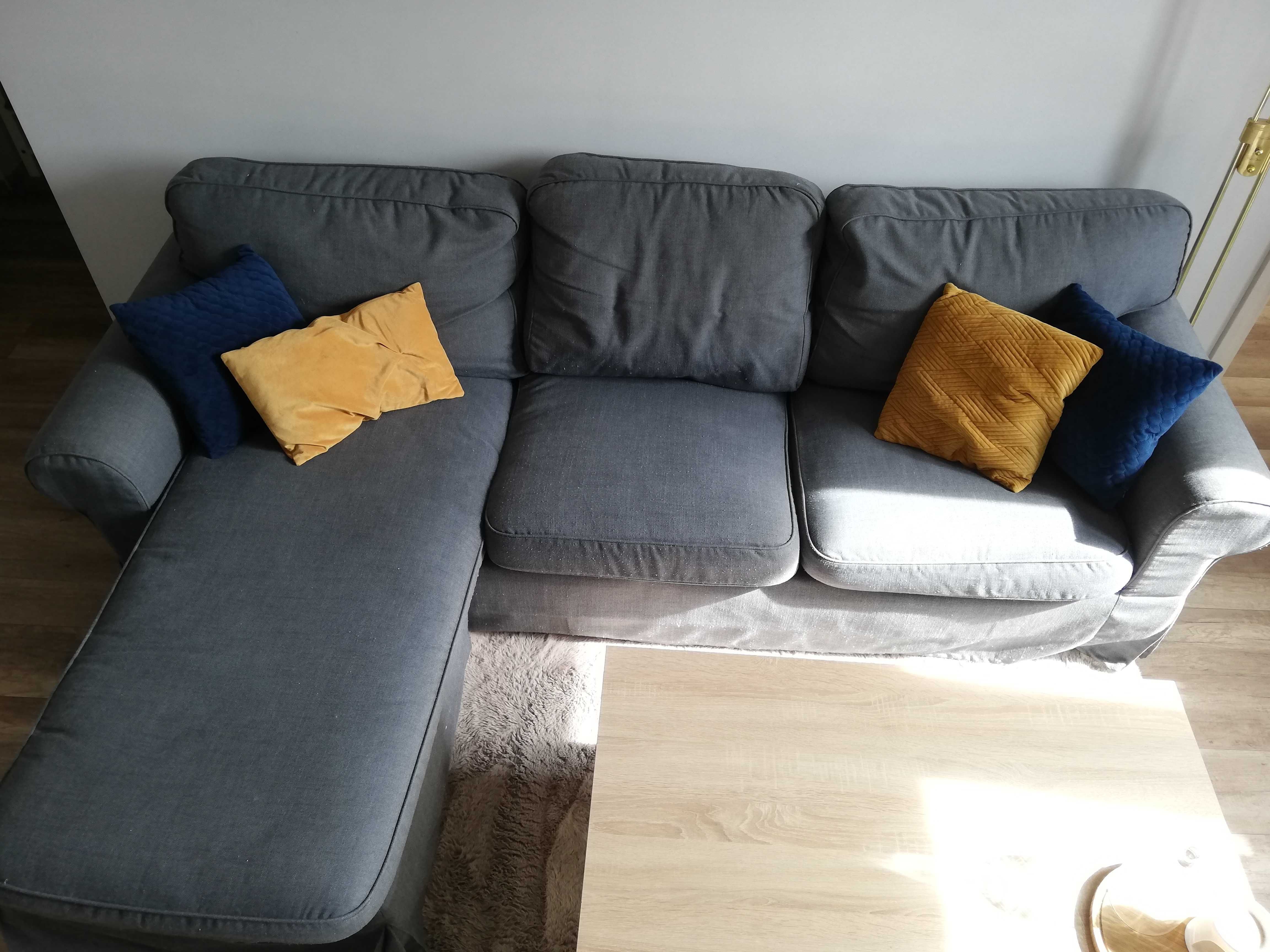 Sofa 3-osobowa z szezlongiem, Ikea EKTORP