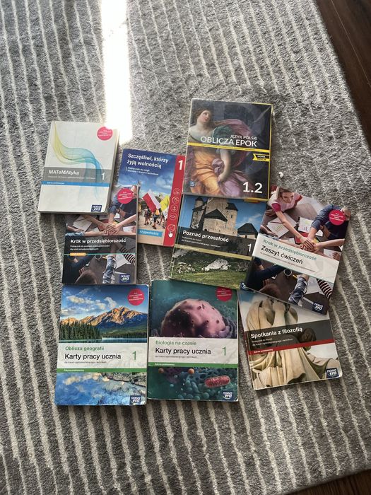 Ksiazki technikum/liceum 1,2 i 3 klasa.
