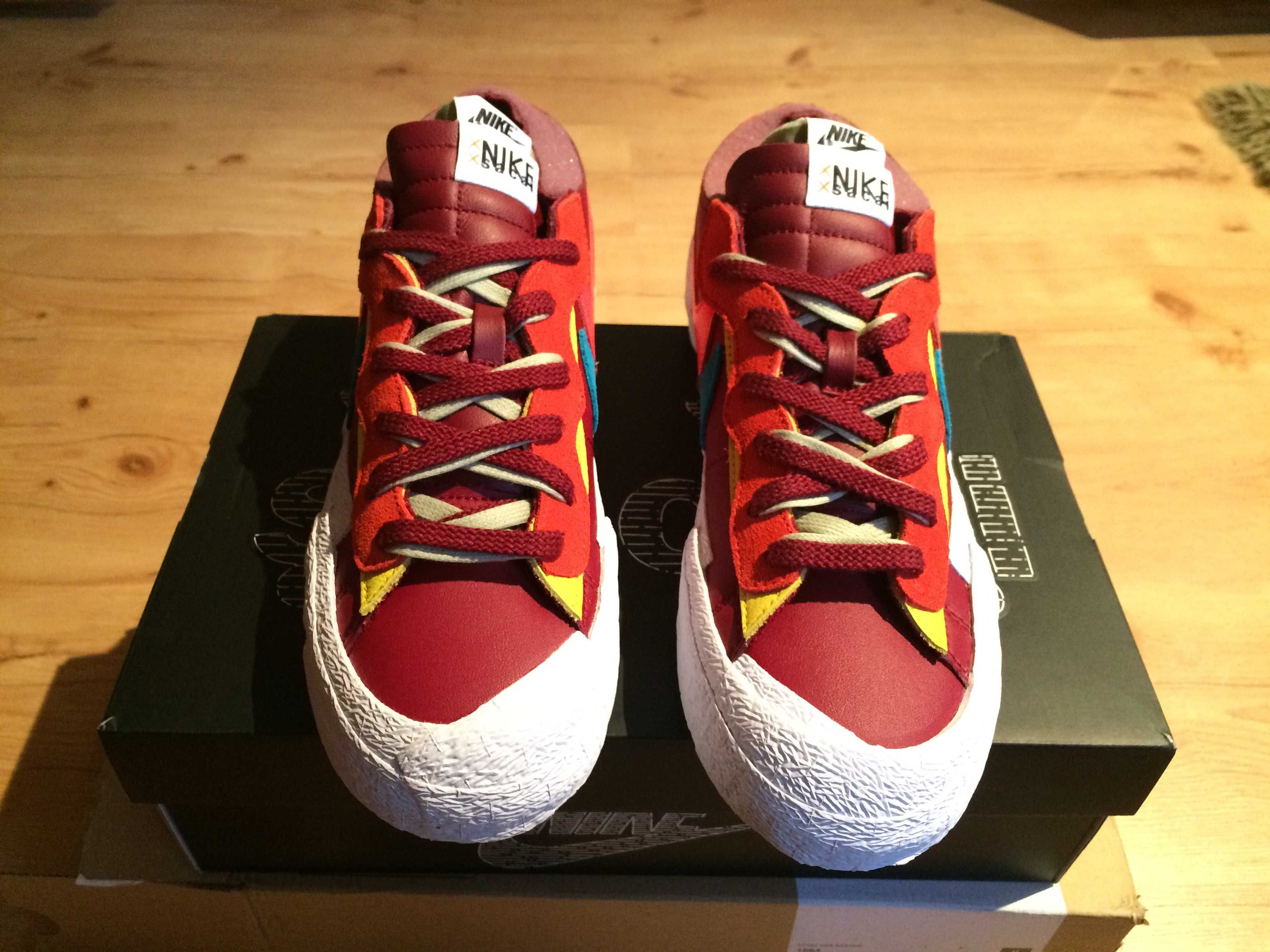 NOWE Nike Blazer Low Sacai Kaws Red r.42,5 (9 US)