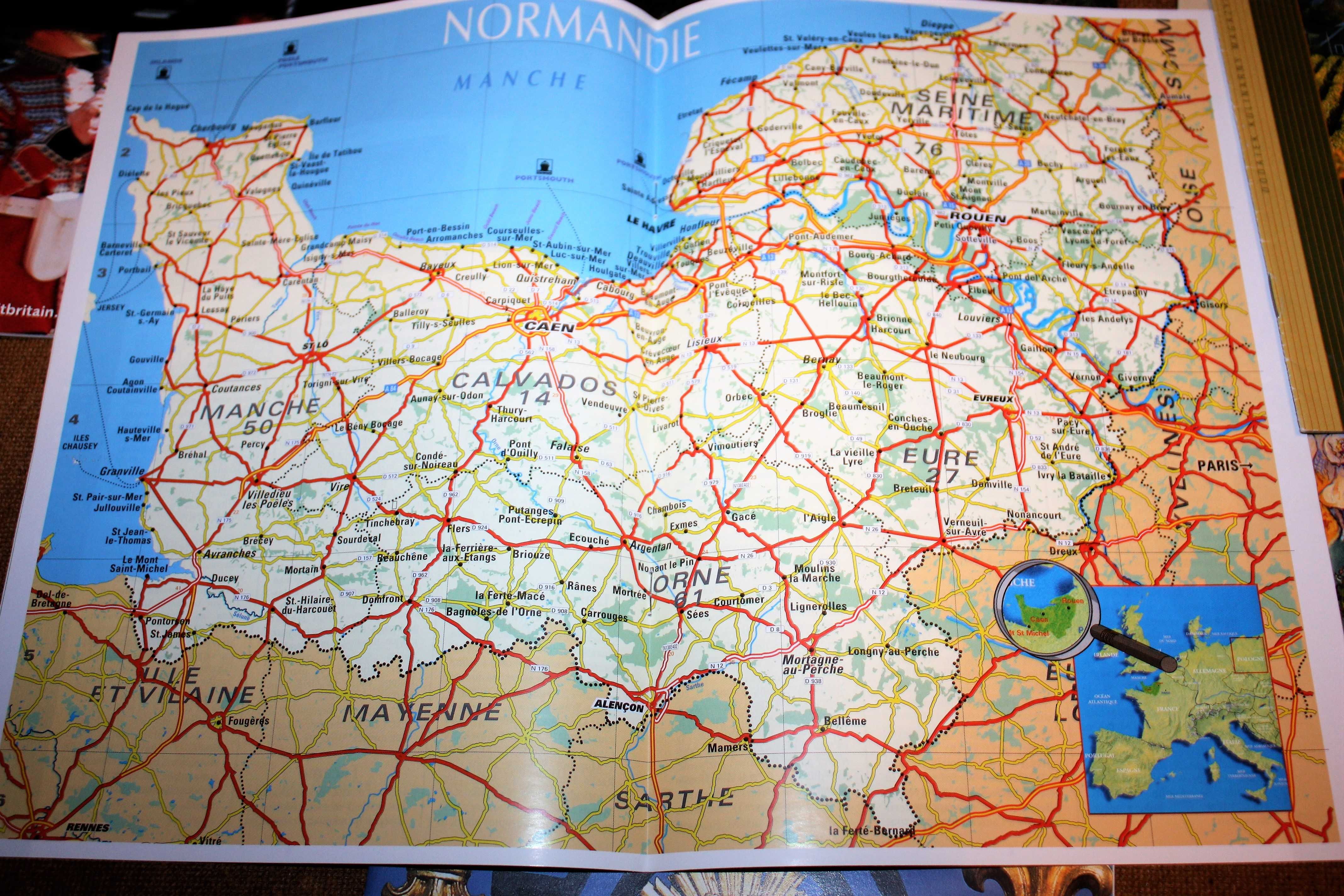 Stare foldery turystyczne - Anglia  Francja  Izrael