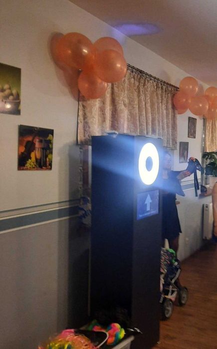 Fotobudka klasyczna ,nielimitowany wydruk , księga gości. Biały miś.