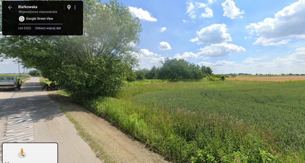 Działka budowlana 14 arów, 5 km od Płocka. Spokojna okolica.