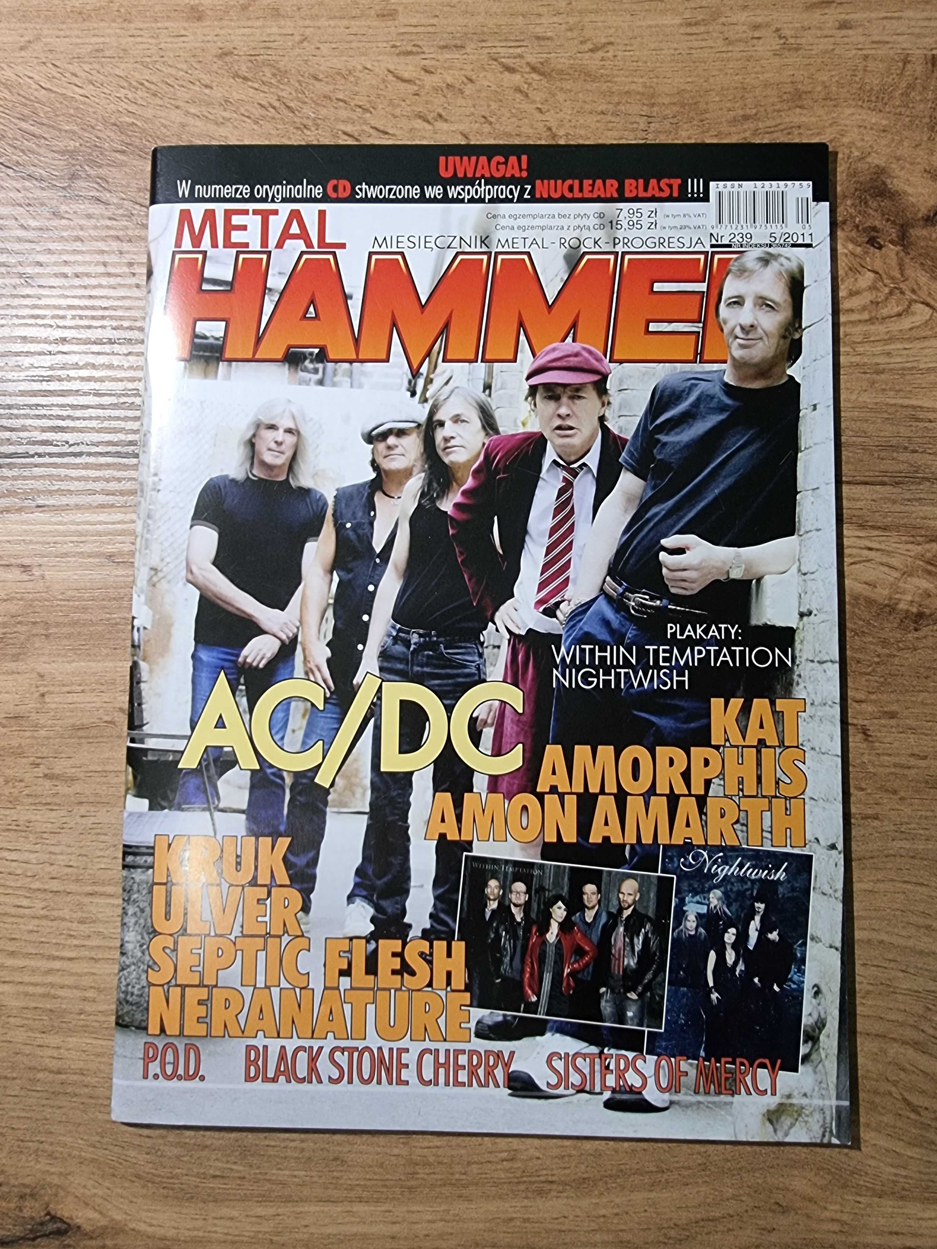 Metal Hammer 5/2011 - AC/DC, Plakaty: Within Temptation i Nightwish