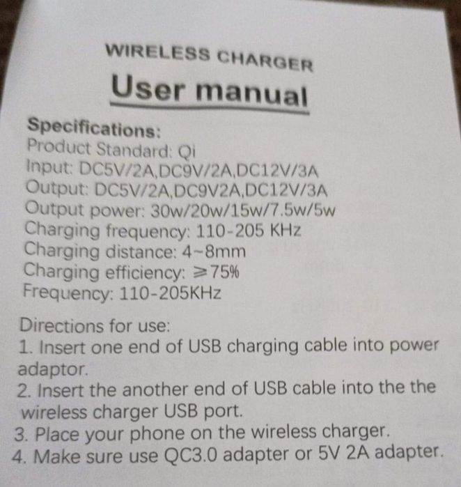 Carregador Wireless NOVO