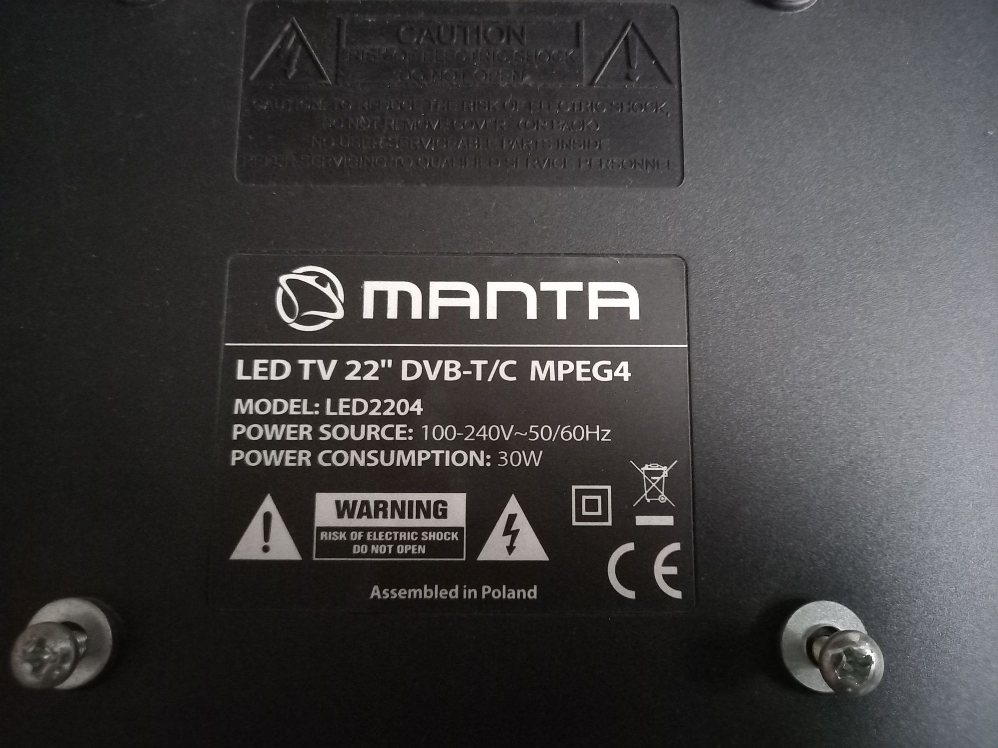 Telewizor Manta 22 cali LED
