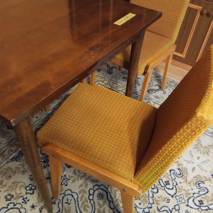 wersalka na sprężynach rozkładana PRL