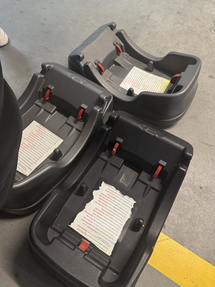 Carrinho Chicco I-Move 3 em 1 + Cadeirinhas Auto + Bases (tb rosa)