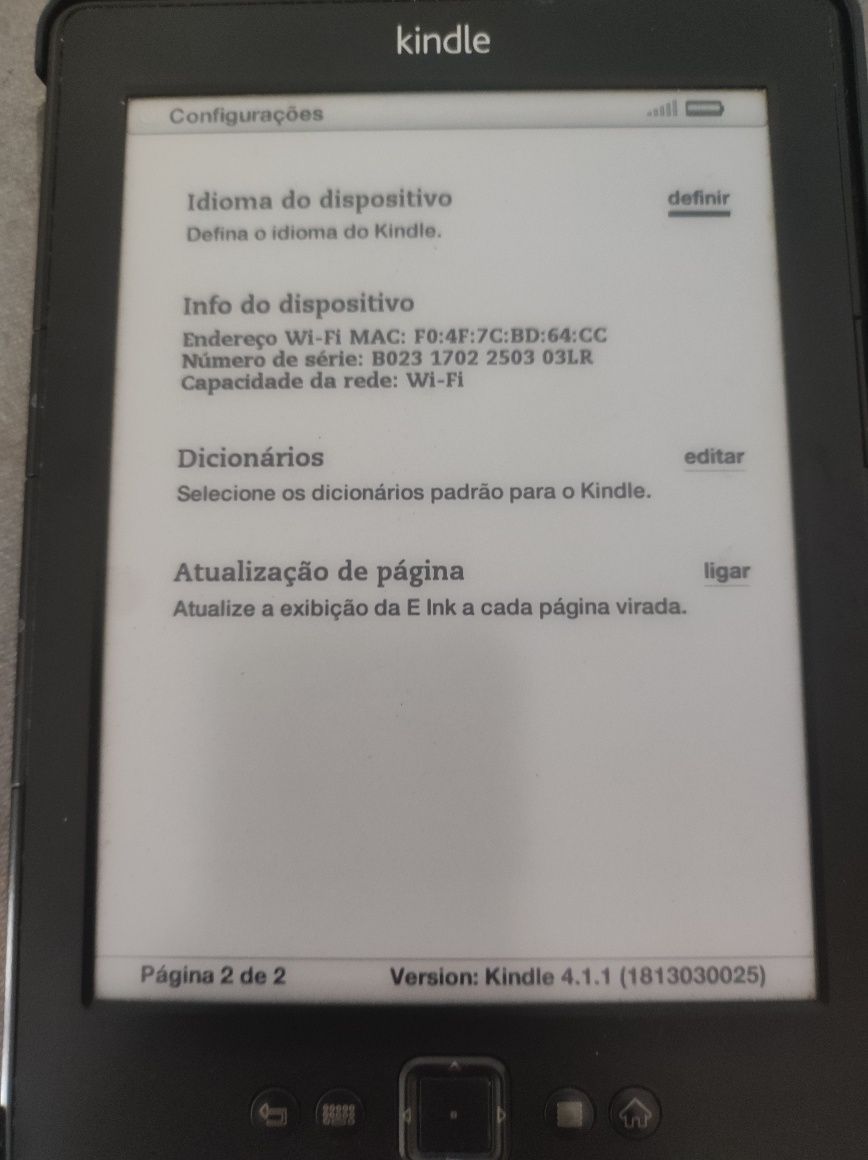 Kindle Preto e Branco