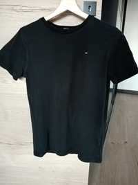 Czarny T-shirt Tommy Hilfiger 164