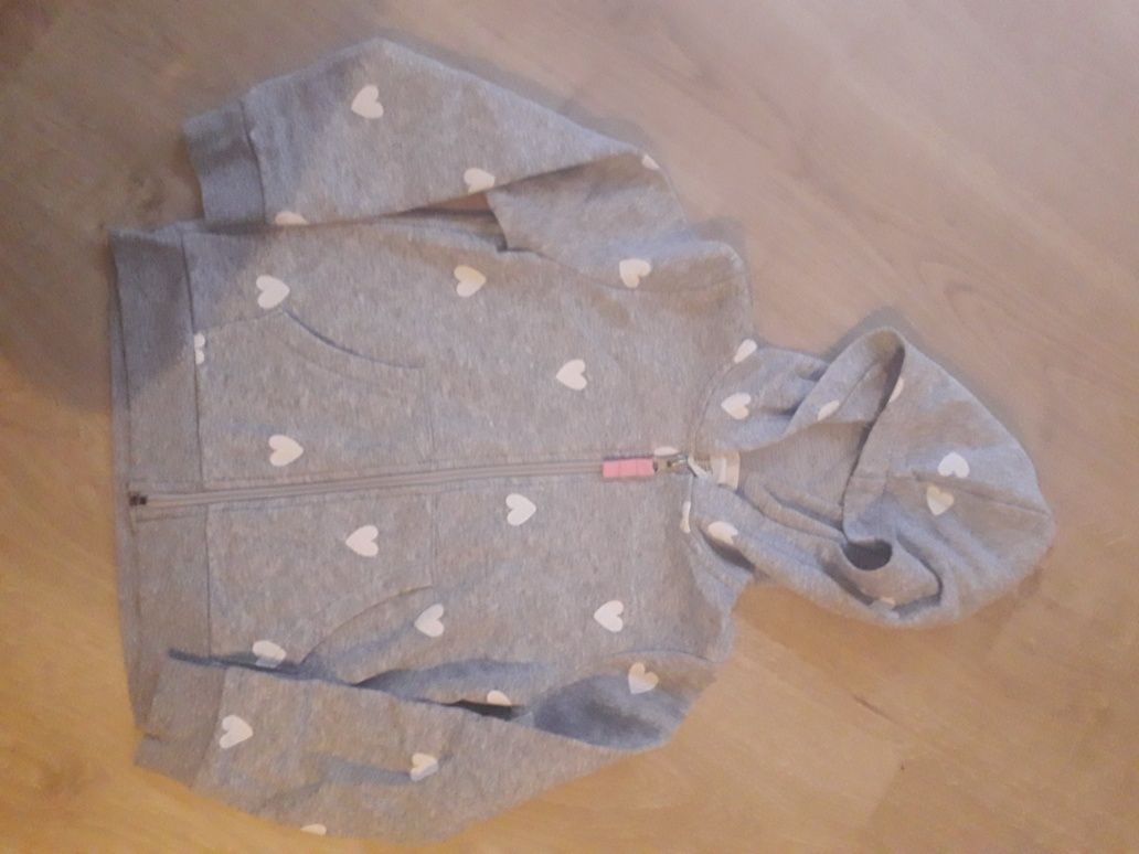 Paczka ubrań bluza spodnie kamizelka rozmiar 98-104