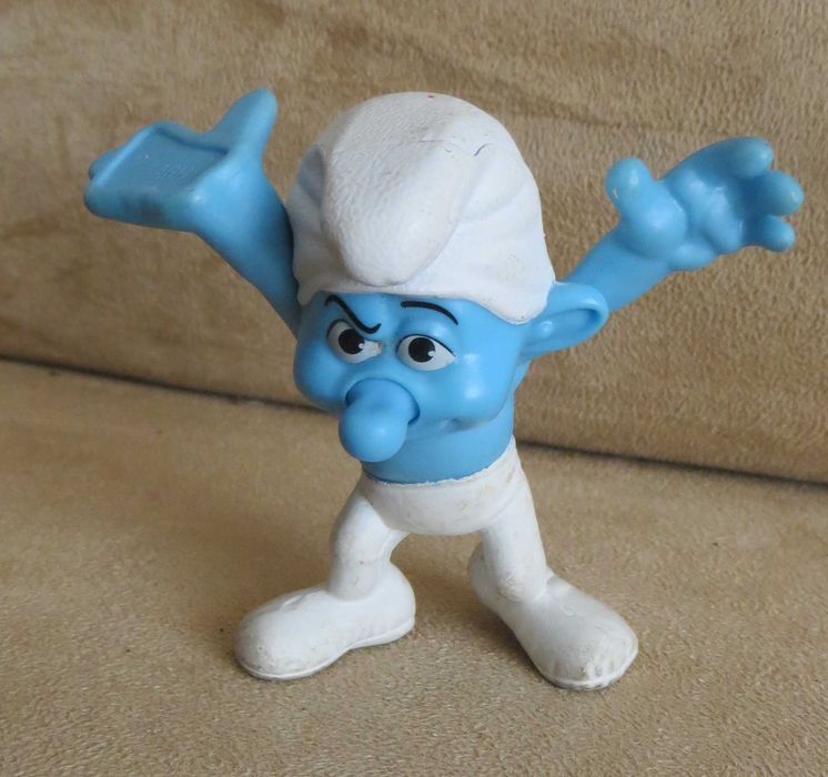 Brinquedos  Boneco Smurfs + oferta Filme DVD Super Heróis O Filme