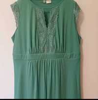 Sukienka plus size zielony miętowy