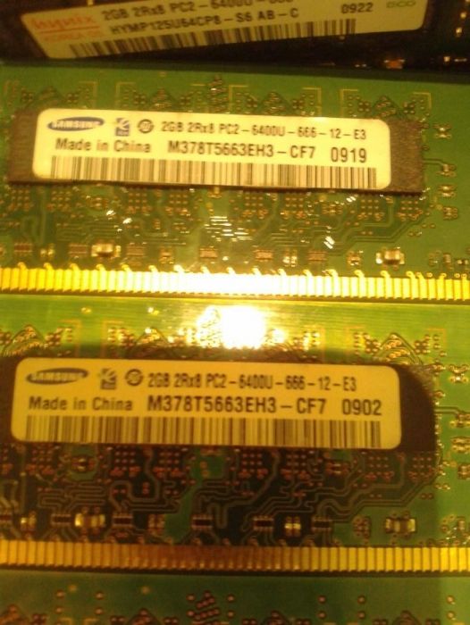 DDR2 2GB HYNIX, Kingston, Samsung, Nanya 800Mhz 6400 Intel/AMD