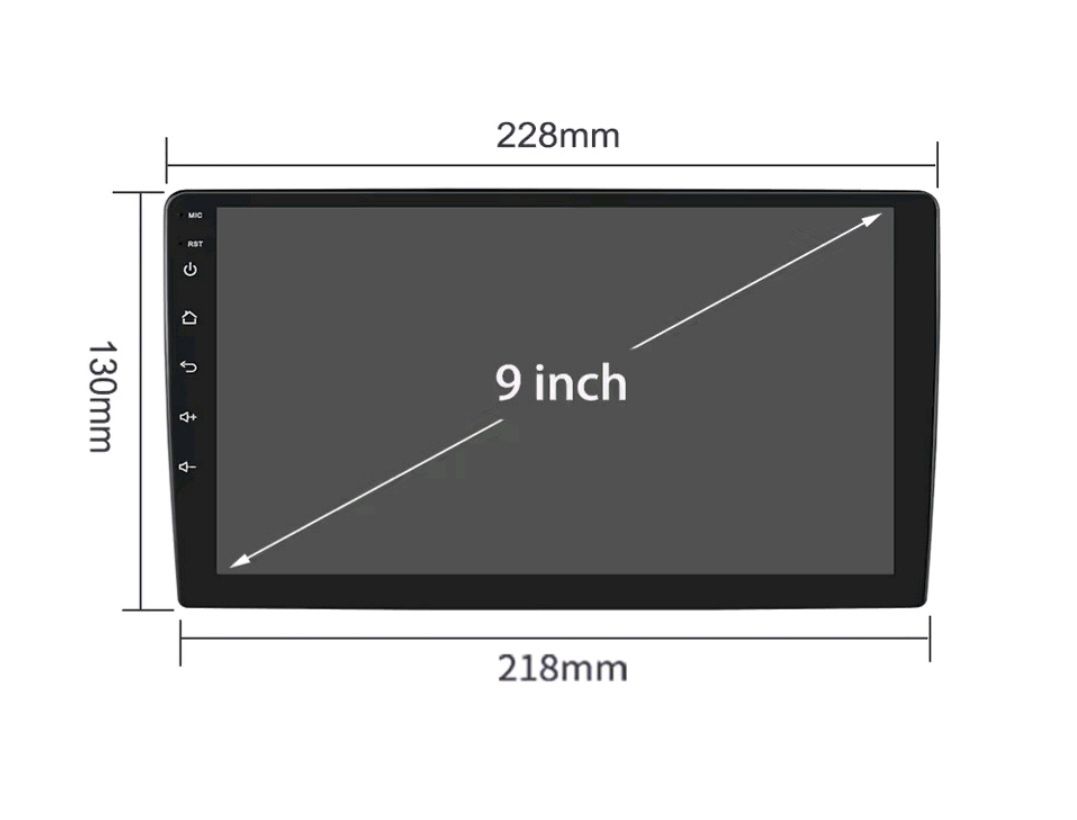 NOWE | Radio | 9"| 6/128 GB | GPS | SIM 4G LTE | Android 14 | 2 DIN |
