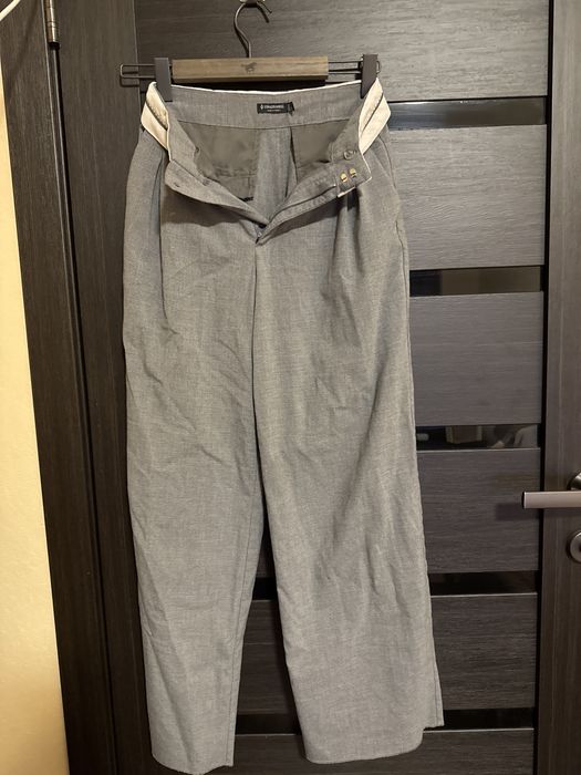 Брюки stradivarius сірі