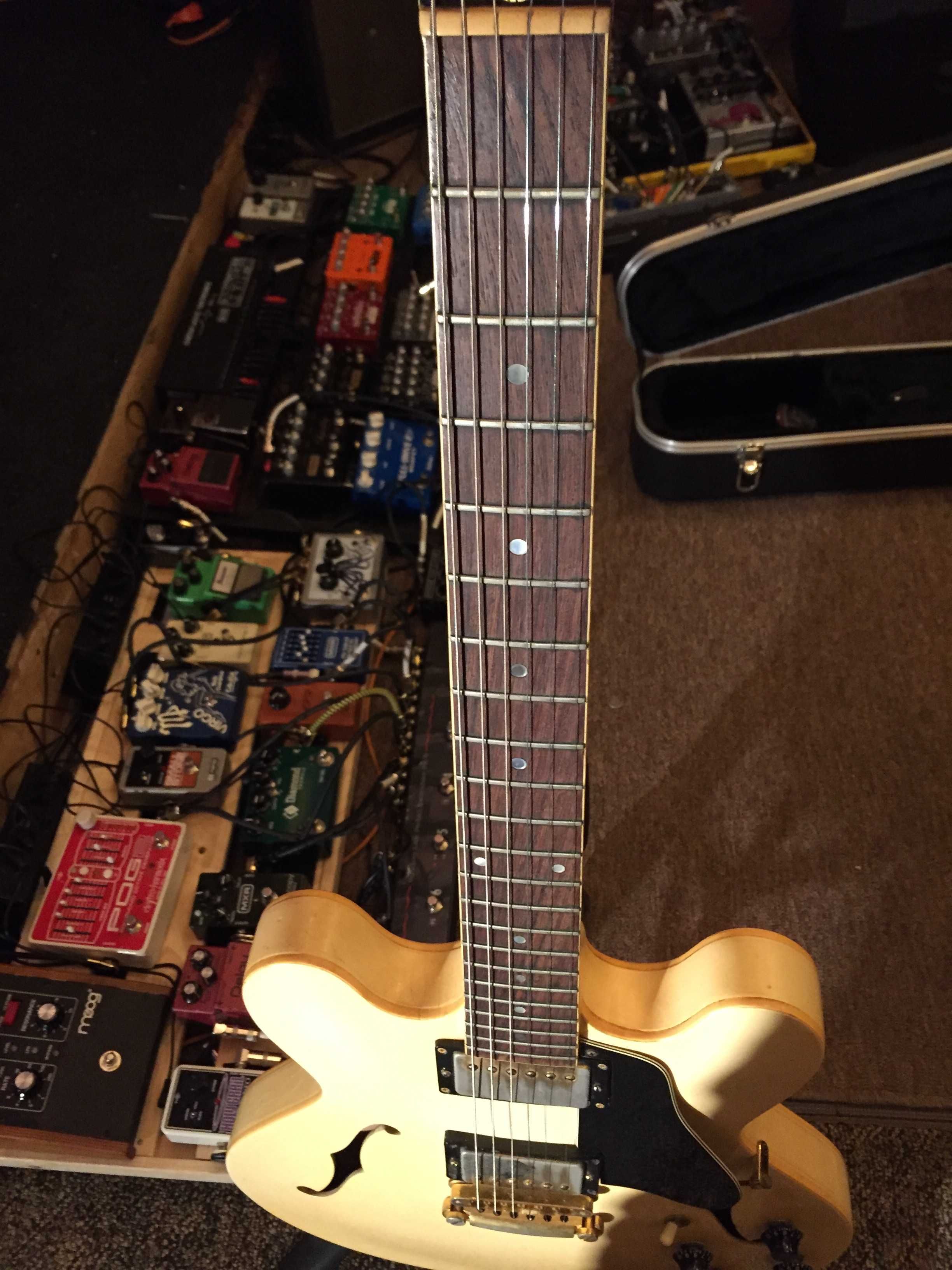 Gibson 335 Guitarra Electrica Vintage Radio Yellow - 1984