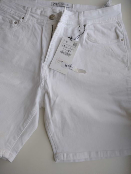 Шорты женские, мужские  ZARA, 98% хлопок, 2% эластан, EUR44 USA34