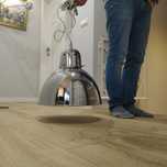 Lampa sufitowa metalowa srebrna