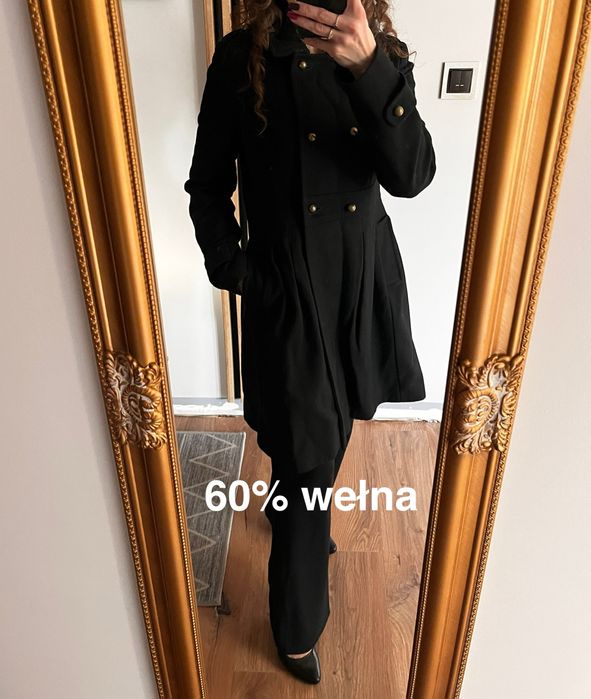 Płaszcz wełniany Tommy Hilfiger, r XS