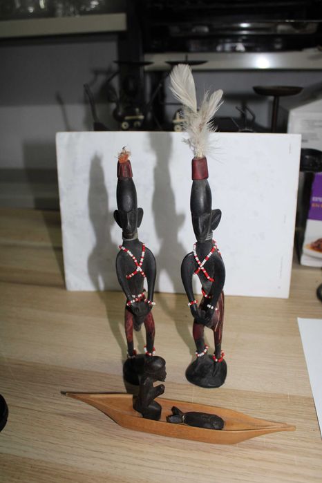 Arte Africana - Guerreiros e Pescador