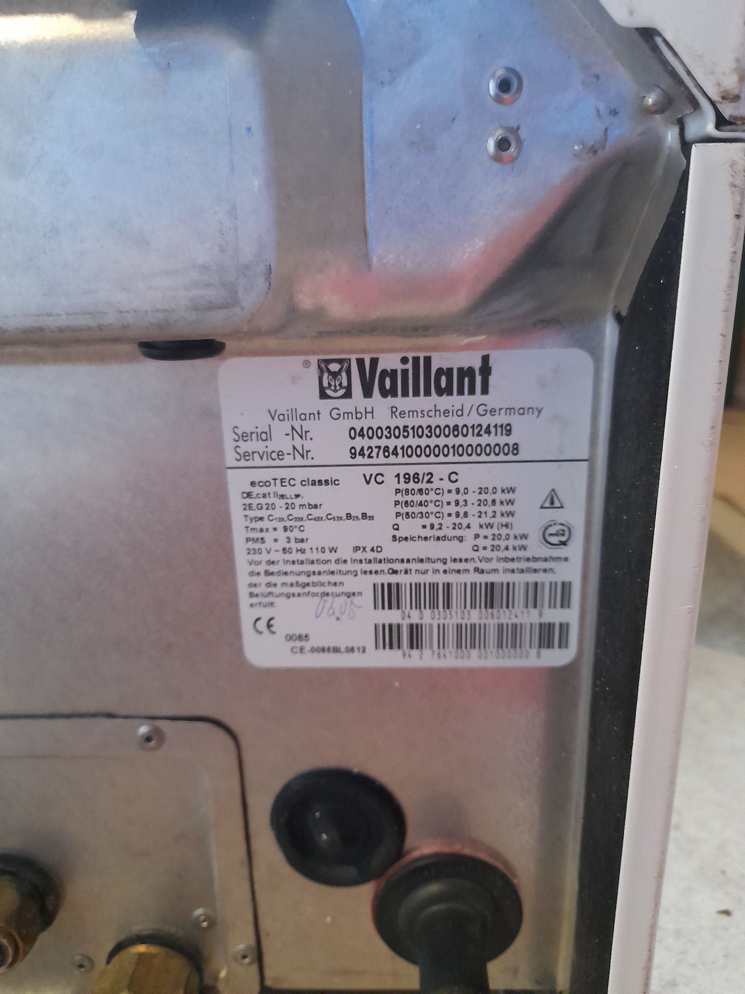 Piec Vaillant 20KW