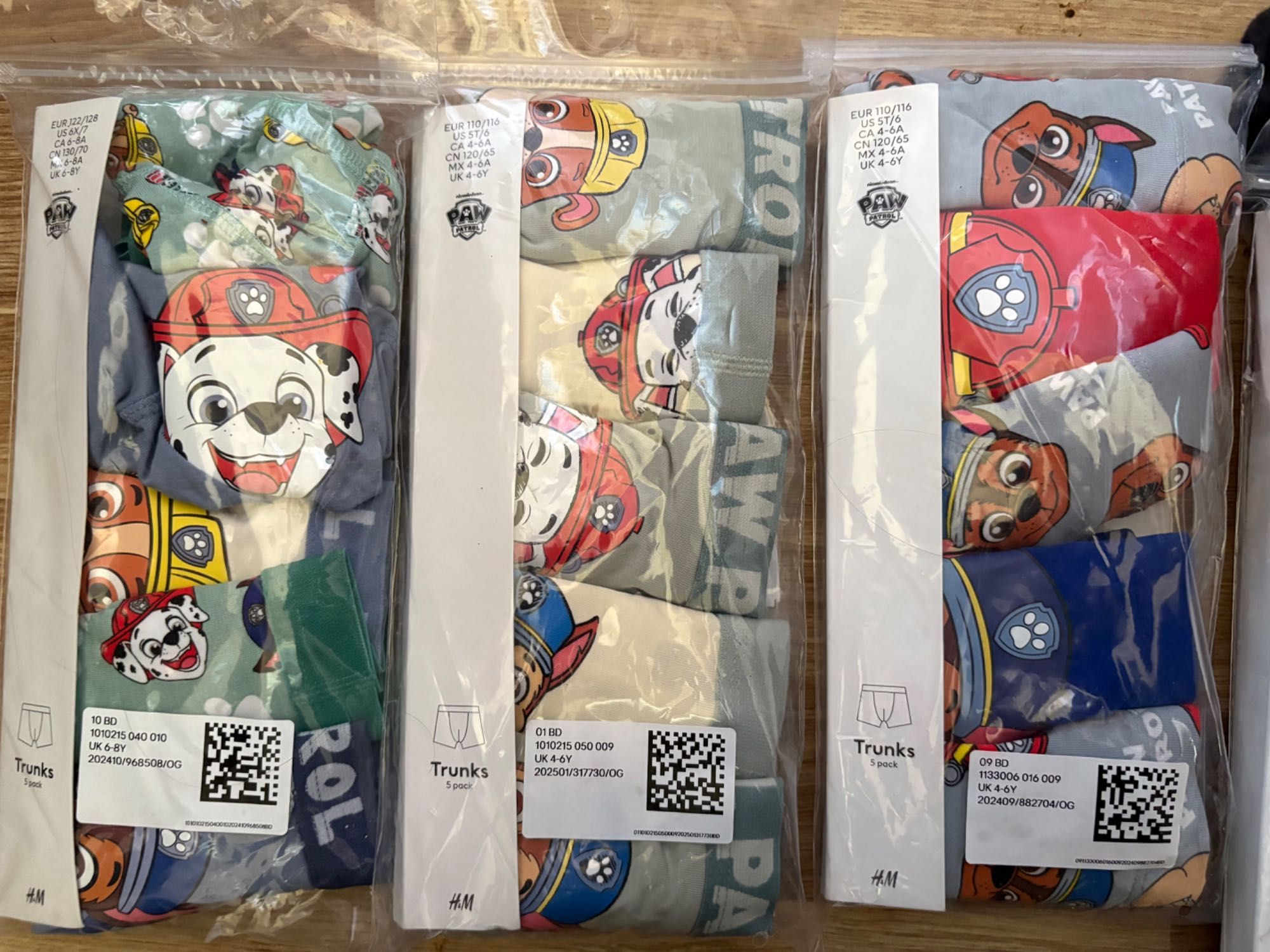 Нові боксери Щенячий патруль Paw patrol 2 4 6 8 9 10 років