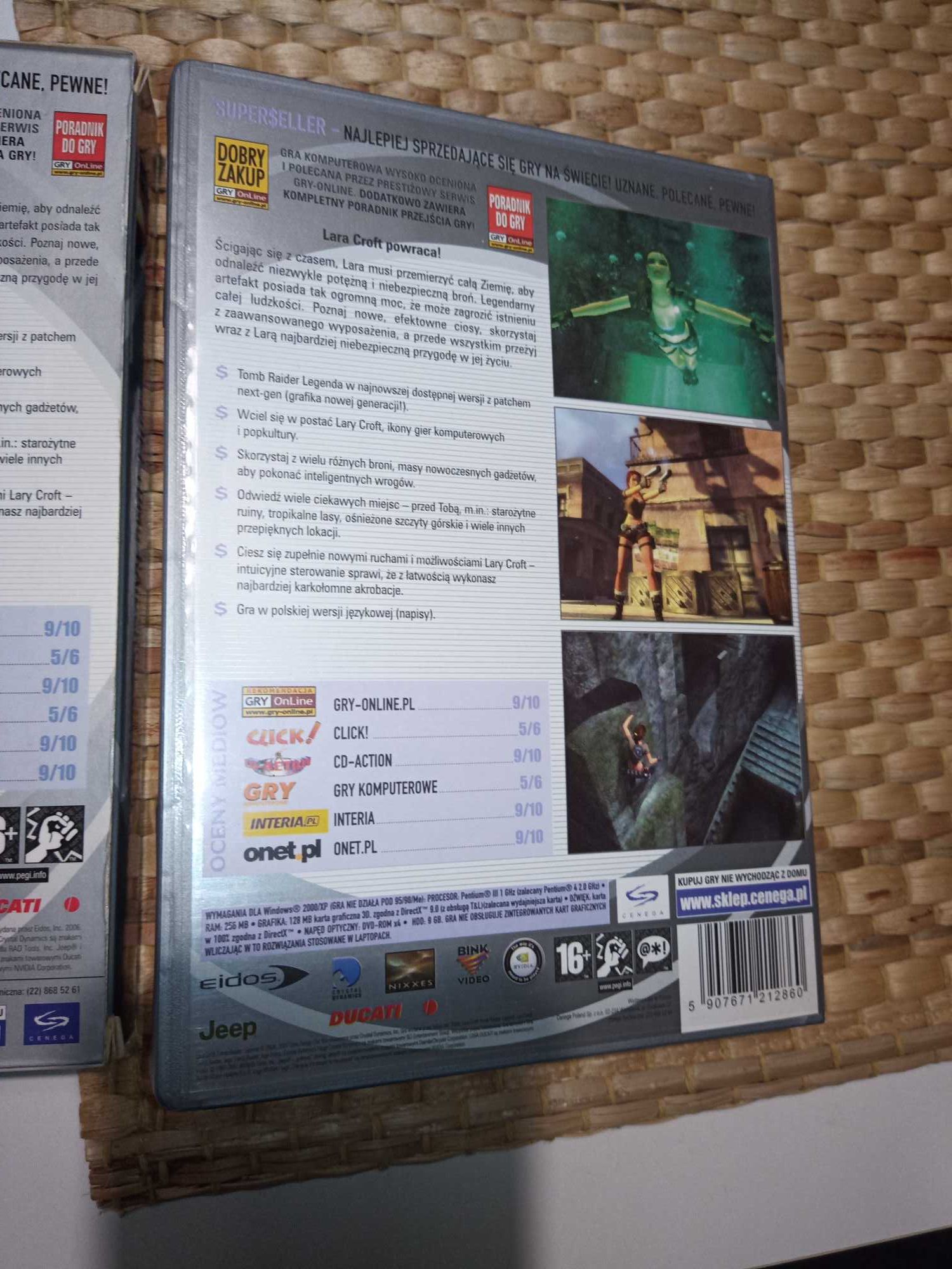 Lara Croft Tomb Rider. Gra PC. Legenda po polsku. Oryginał