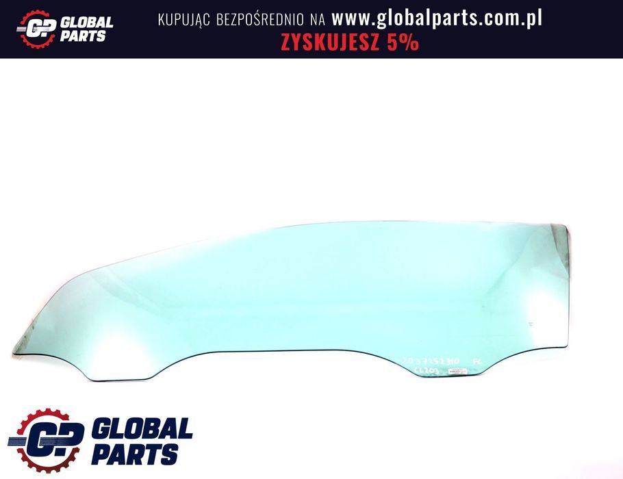 Mercedes CLC CL203 Szyba Drzwi Lewy Przód AS2