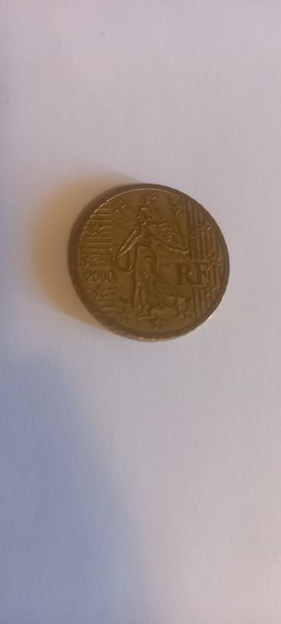 Монета 50 евро центов.